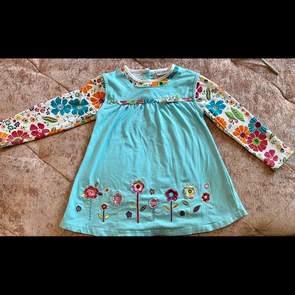 adorable blue toddler dress - Picture 5 of 8